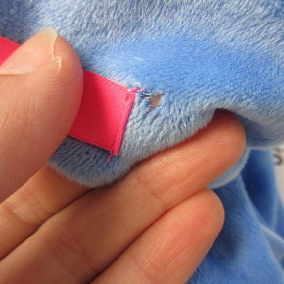 Lilly Pulitzer Sheera Velour Top Blouse XXL Blue One Shoulder Lounge 274 - Picture 11 of 13